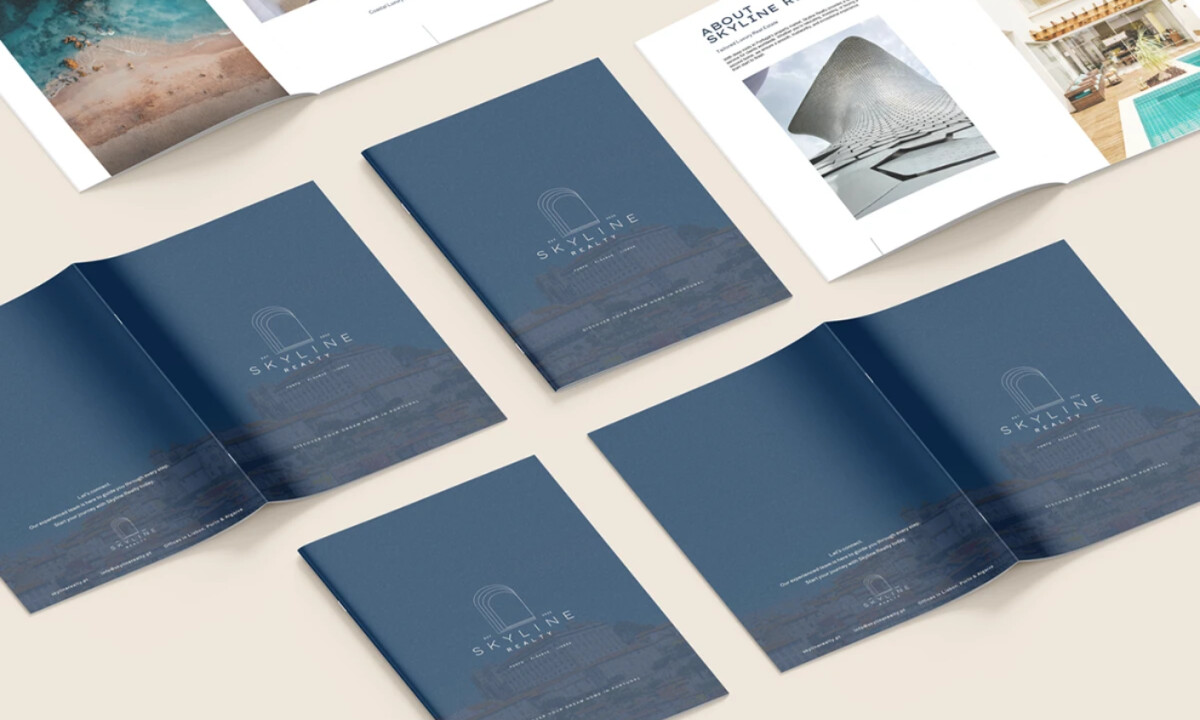 Skyline Realty print design by Graceful Studio.