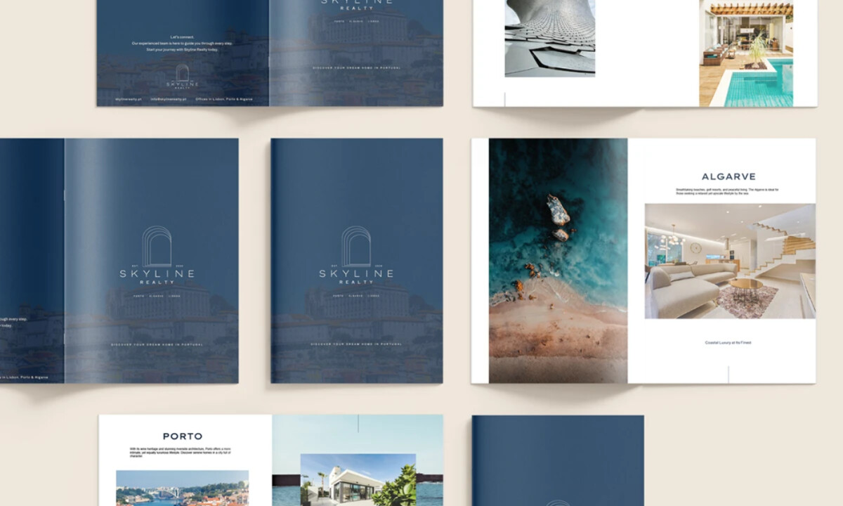 Skyline Realty print design by Graceful Studio.