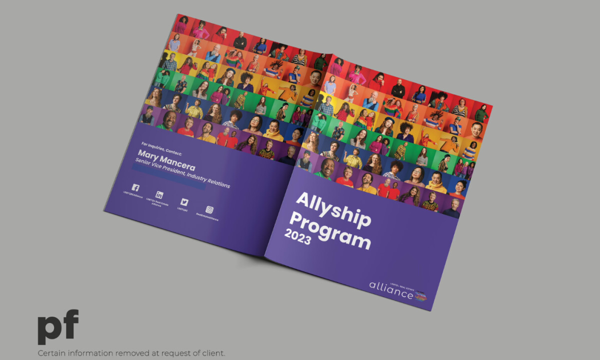 Alliance Sponsorship Program Print Design
