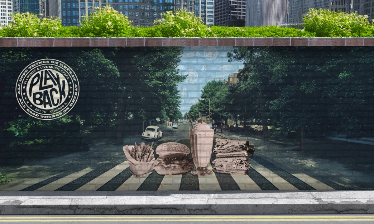 Playback print design design by Danielle Silver Design.