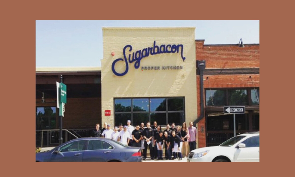 Bold storefront signage anchors neighborhood presence