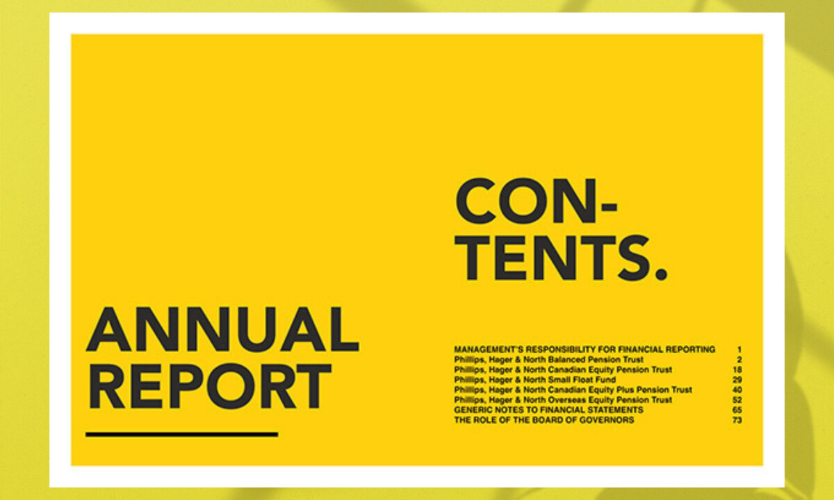 Bold typography reinforces corporate credibility