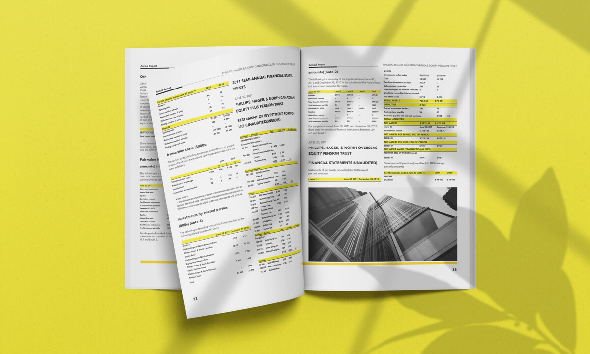 Structured layouts clarify complex reporting