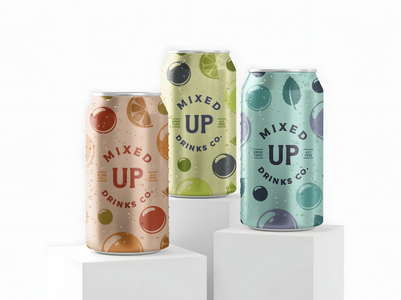 Mixed Up Drinks Packaging Design by Rebecca Lacroix