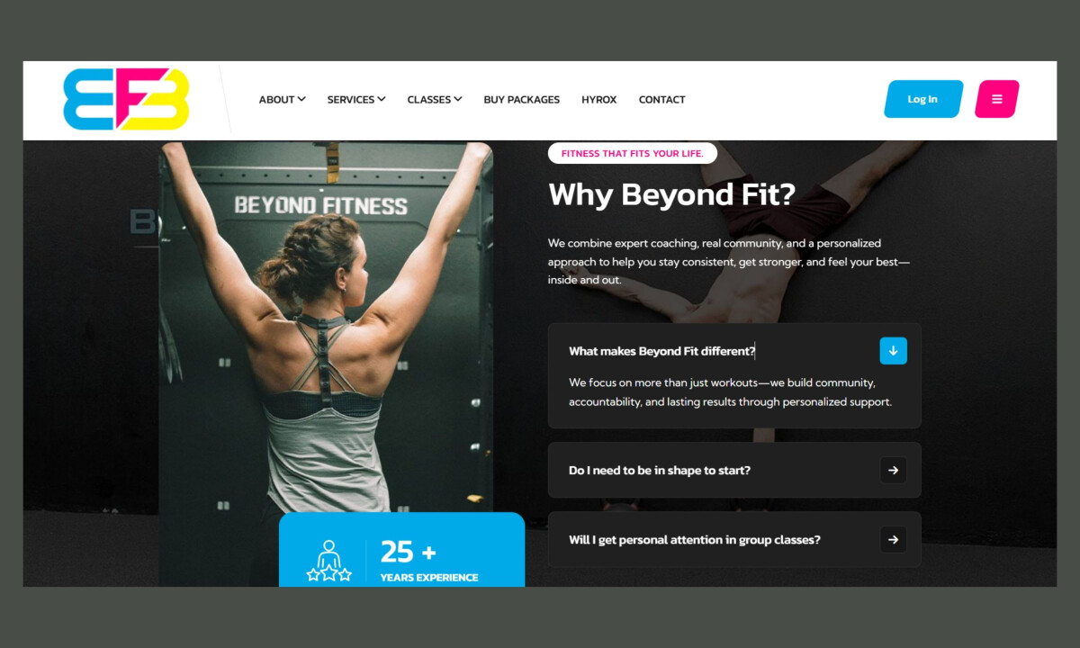 Clear navigation drives bookings and membership sign-ups