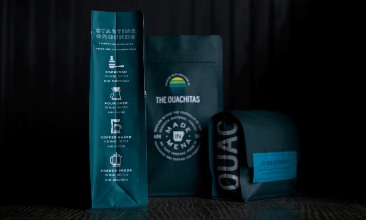 The Ouachitas packaging design by Unbound Collective.