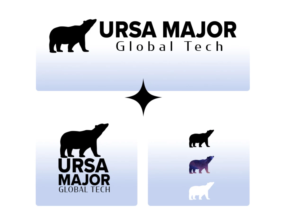 Ursa Major Global Tech logo design by RedTail Web Design.