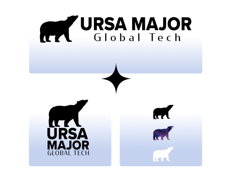 Ursa Major Global Tech logo design by RedTail Web Design.