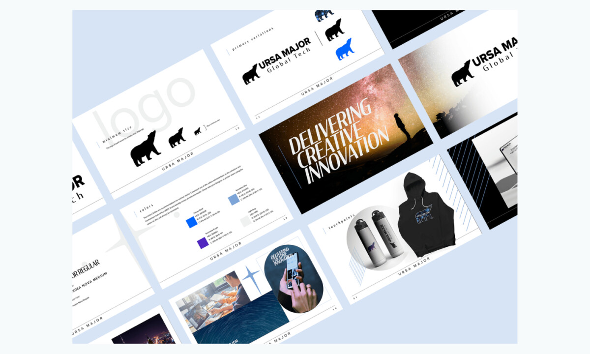 Ursa Major Global Tech logo design by RedTail Web Design.