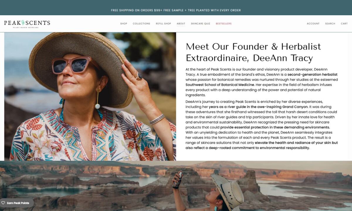 Peak Scents E-Commerce Website Design