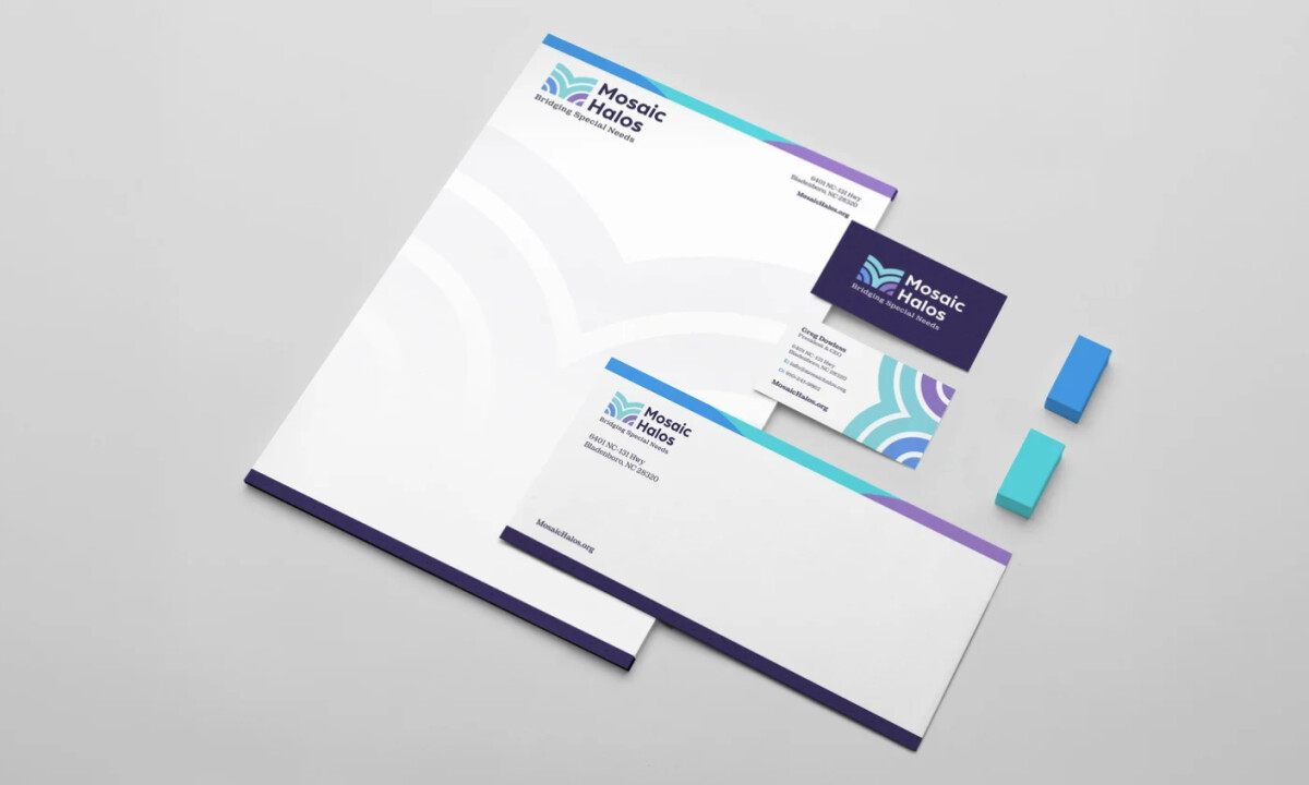 Mosaic Halos logo design by Wraps Ink.