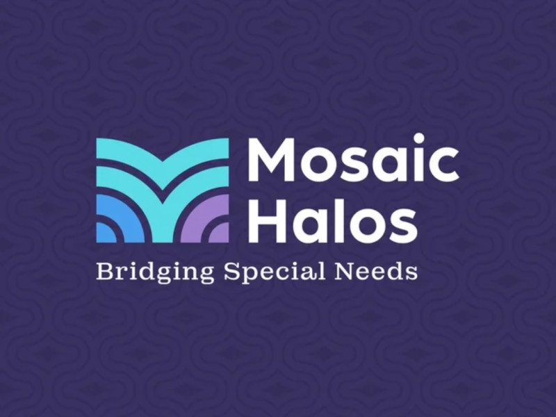 Mosaic Halos logo design by Wraps Ink.