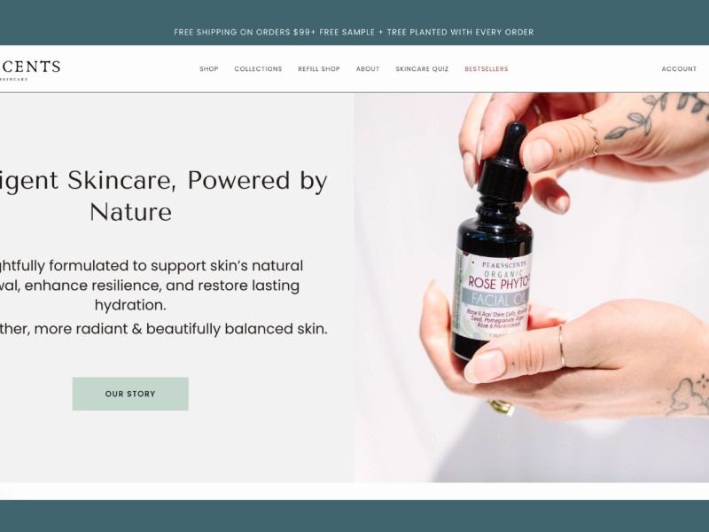 Peak Scents E-Commerce Website Design