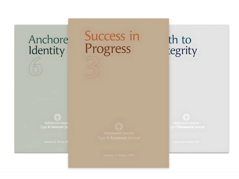 My Enneagram Journey Journal Series Book Cover Design