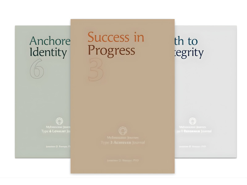 My Enneagram Journey Journal Series Book Cover Design