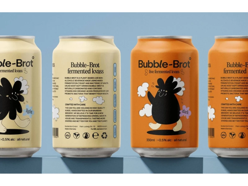 Bubble-Brot packaging design by Iryna Kram.