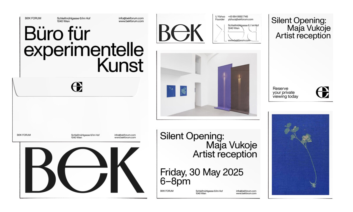 Minimal identity system across posters and stationery