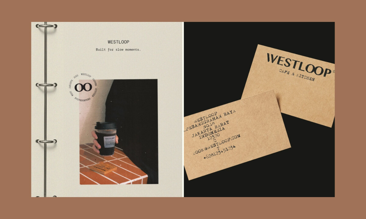 Analog-inspired stationery featuring stamped typography and kraft textures
