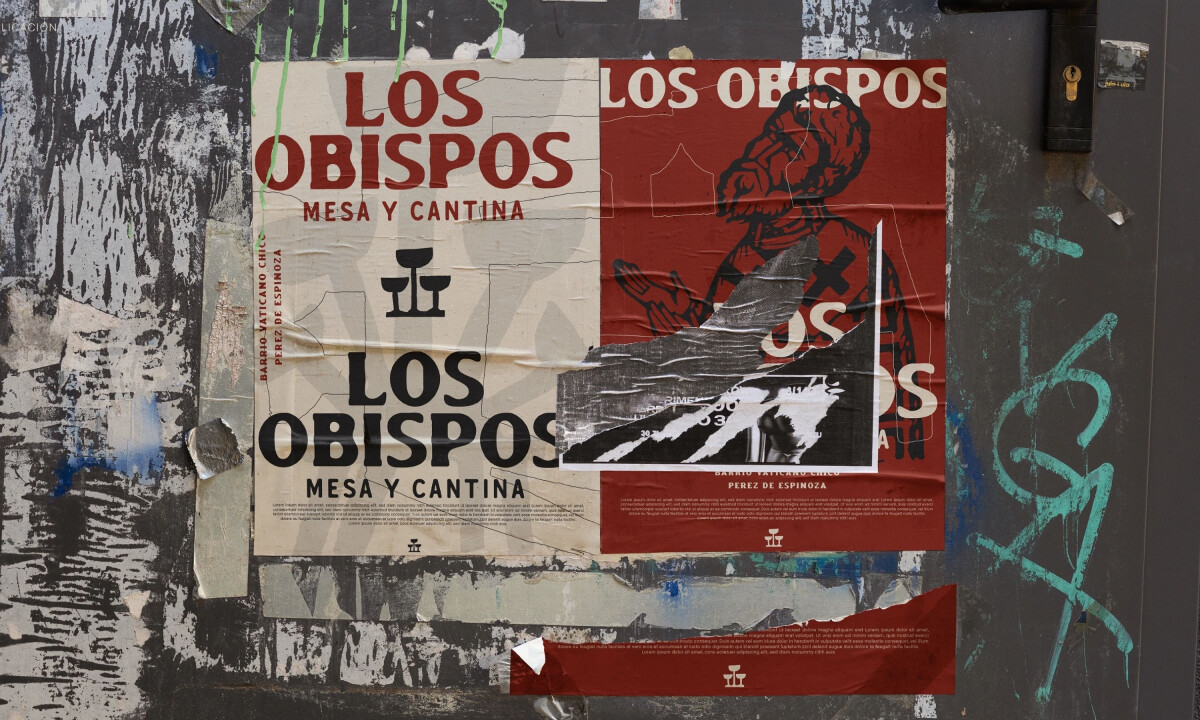 Layered street posters showcasing vibrant Mexican-inspired typography system