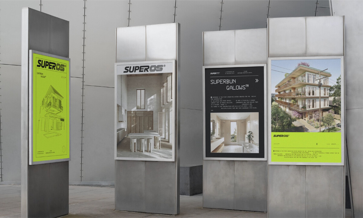 Architectural posters systematize brand language