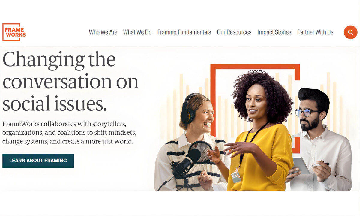 FrameWorks Institute website design by Constructive.