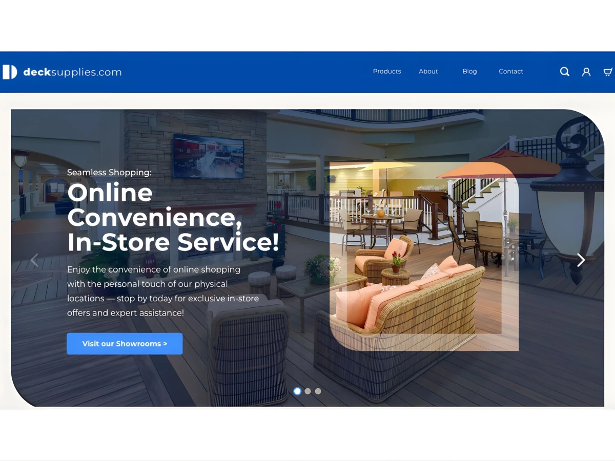 Deck Supplies Website Design by Bighorn Web Solutions LLC
