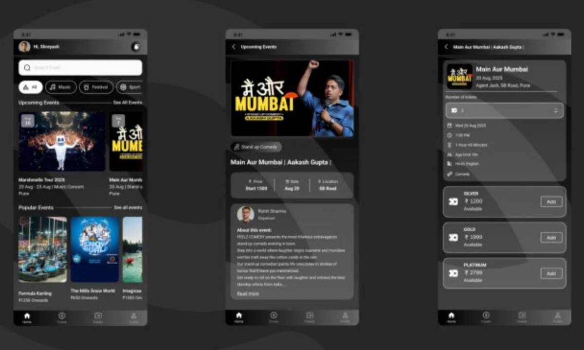 Intuitive ticket selection simplifies checkout