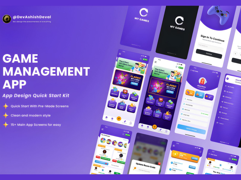 My Games App Design