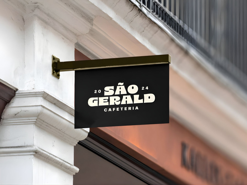 São Geraldo Cafeteria Print Design by Hojeantes Studio