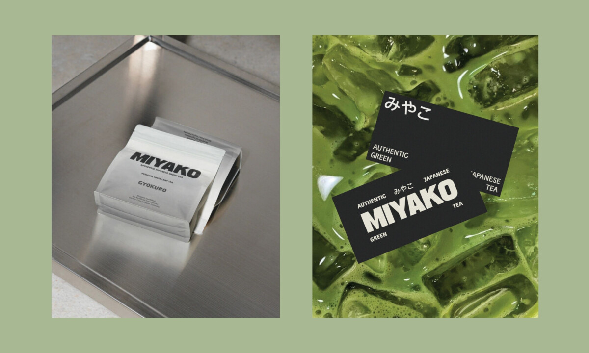 Bold typography defines modern tea identity