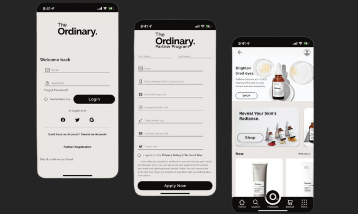 Minimal login and partner flow streamline access