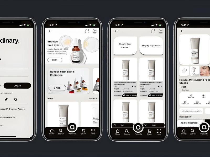 The Ordinary App Design by Maniraj G. Parthasarathy