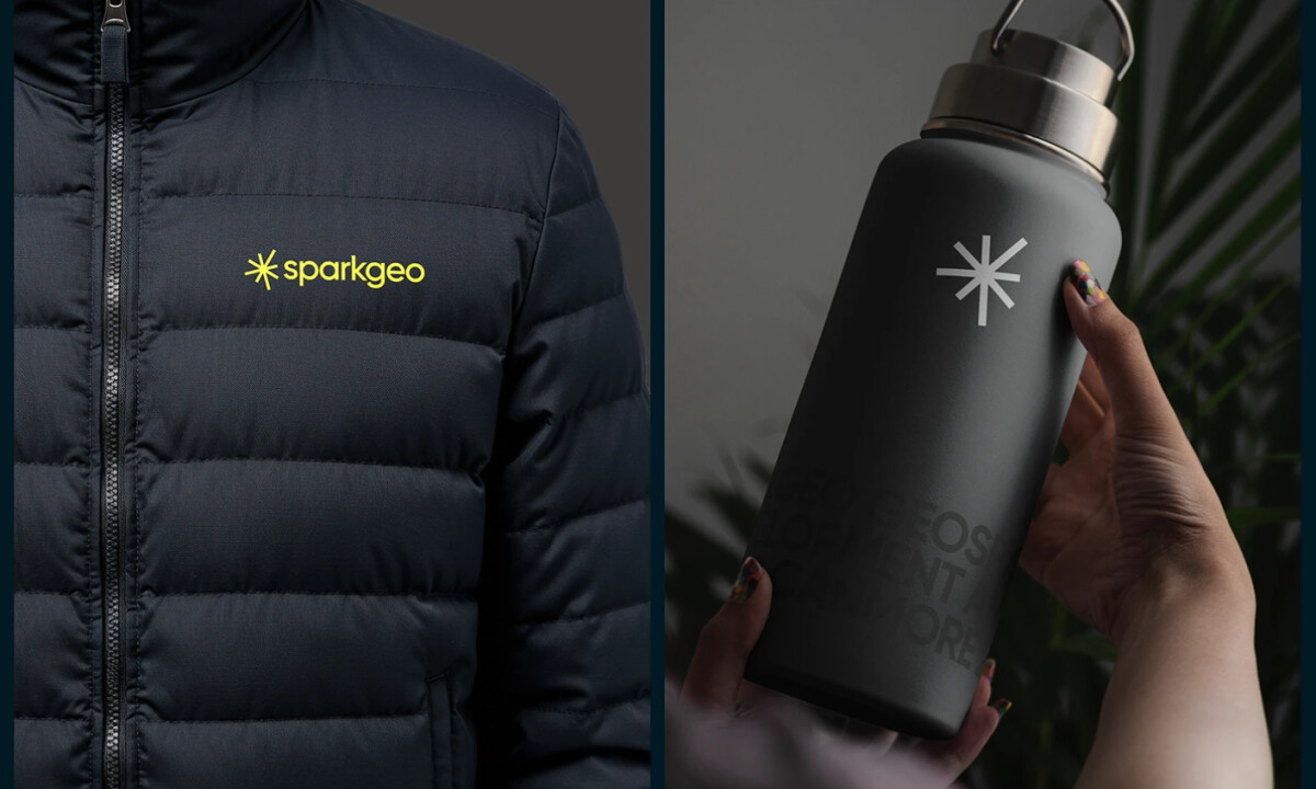 Sparkgeo logo design by 44 Below