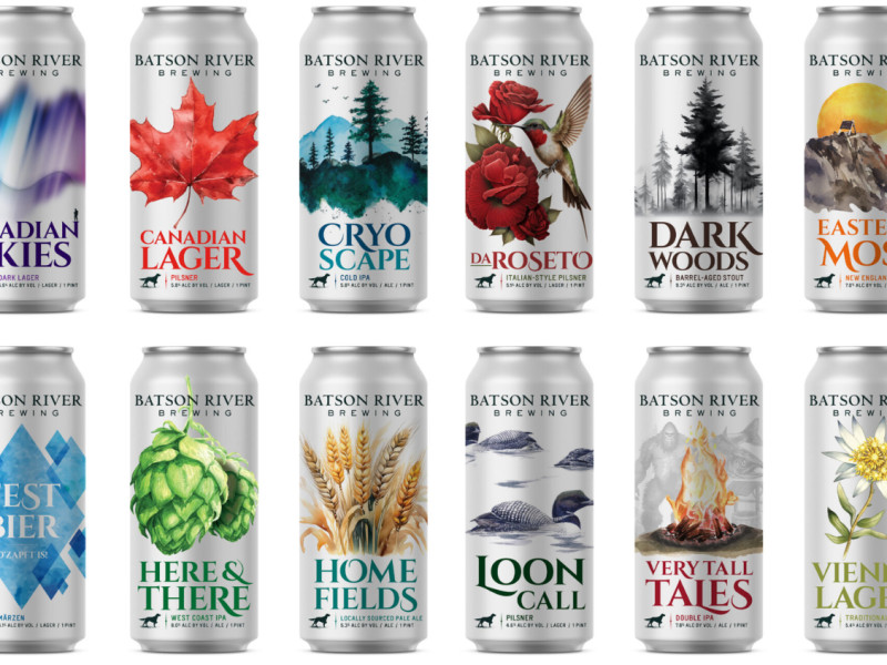 Batson River Brewing Packaging Design