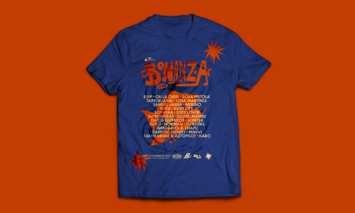 Festival artwork applied to limited edition T-shirt