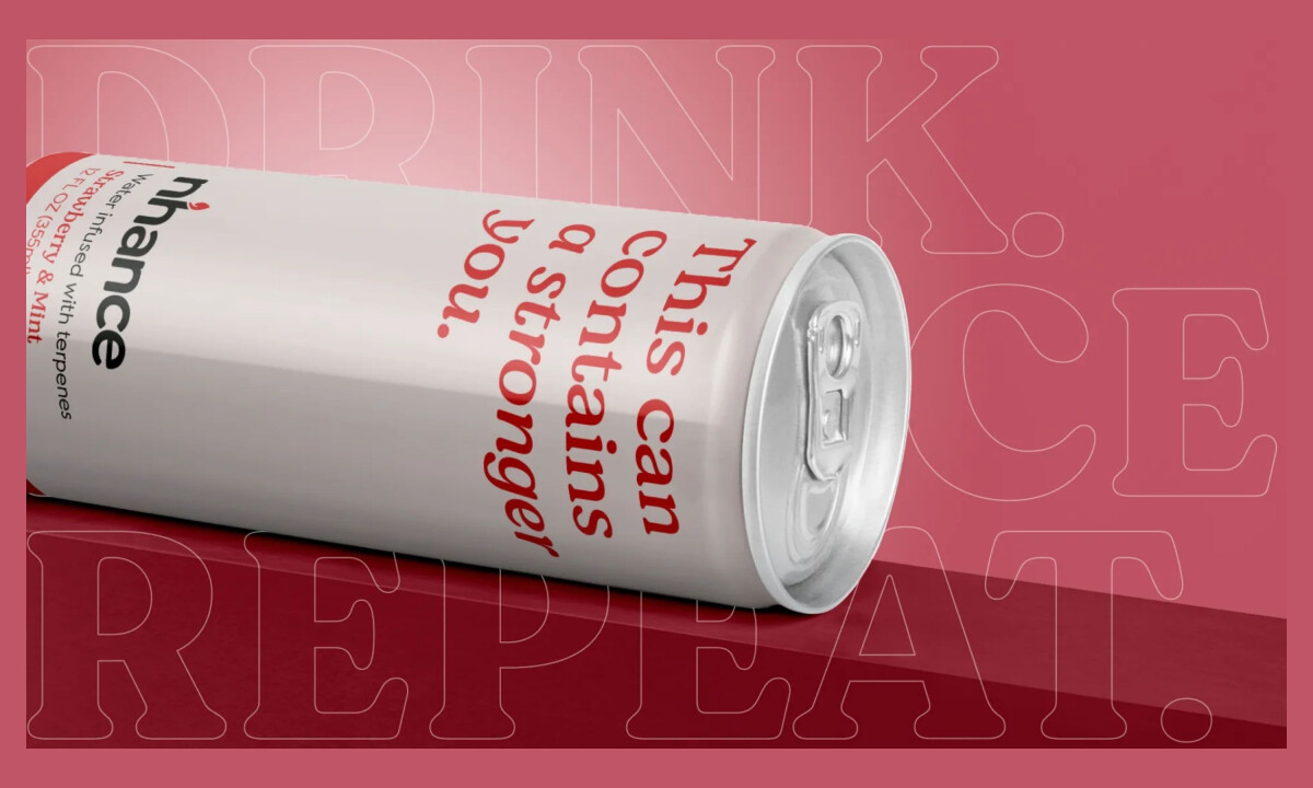 Informative can design explains terpene benefits and product ingredients