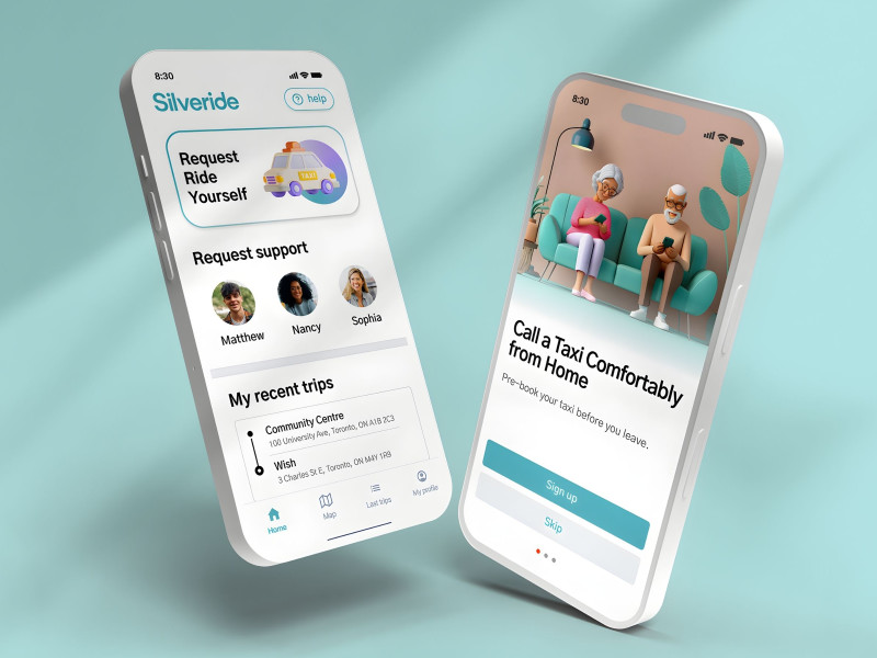 Silveride App Design by Serok's Design