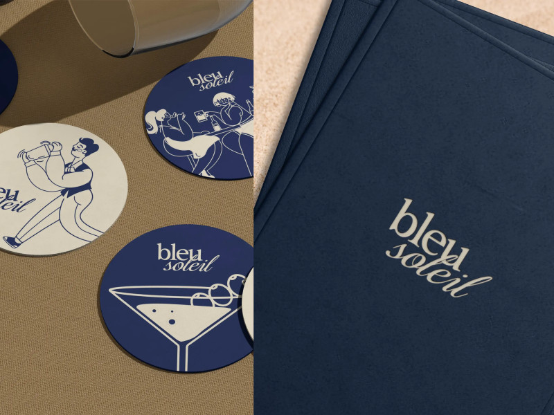 Bleu Soleil Print Design by Invisual Studio