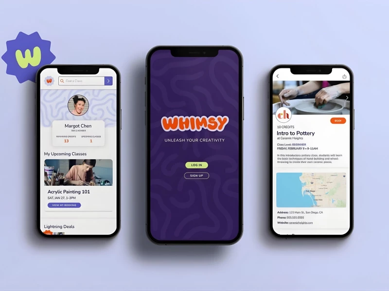 Whimsy App Design by Lexie Conat