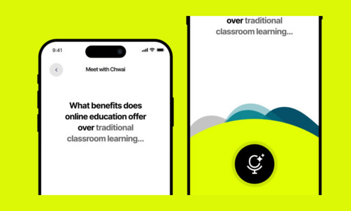 Voice interaction interface enables quick and intuitive AI conversations