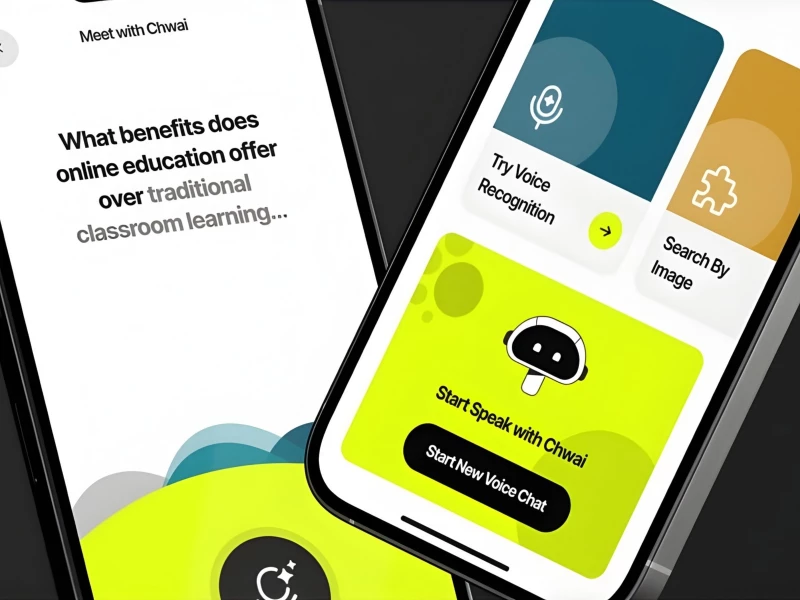 Chwai AI App Design by Welldux Inc