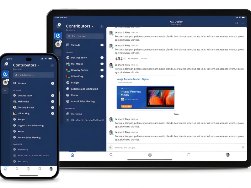 Mattermost App Design by Matthew Birtch Design
