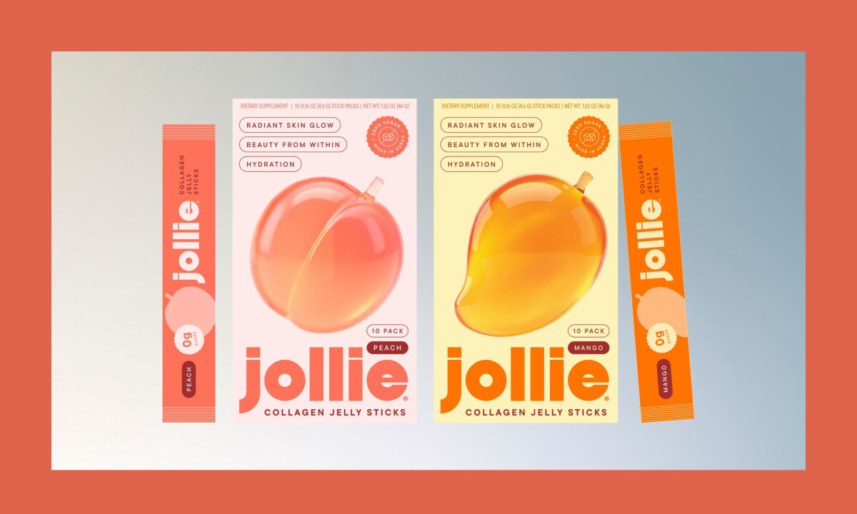 Fruit inspired packaging presents Jollie collagen jelly sticks