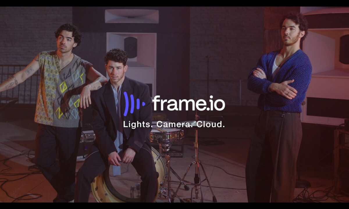 Frame.io x Jonas Brothers (slide 2)