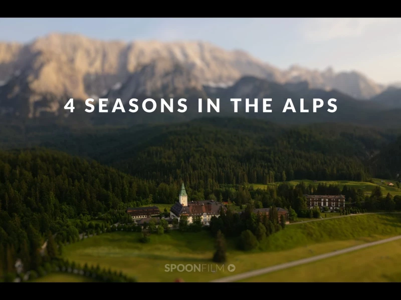 Miniature Mountain Magic: A Tilt-Shift Journey through Four Seasons in the Alps