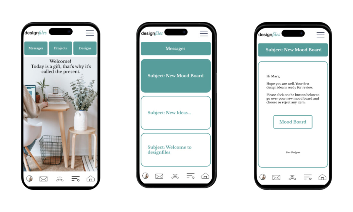 DesignFiles App Design