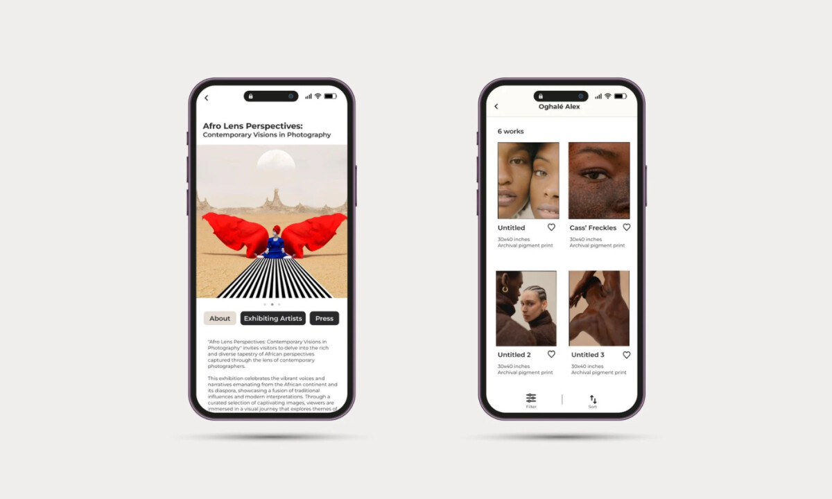 Amani Gallery App Design