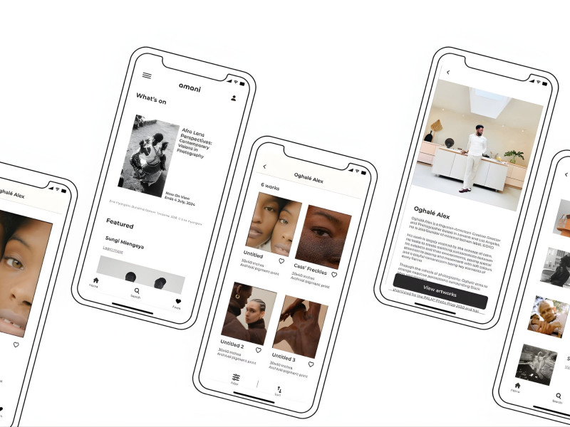Amani Gallery App Design