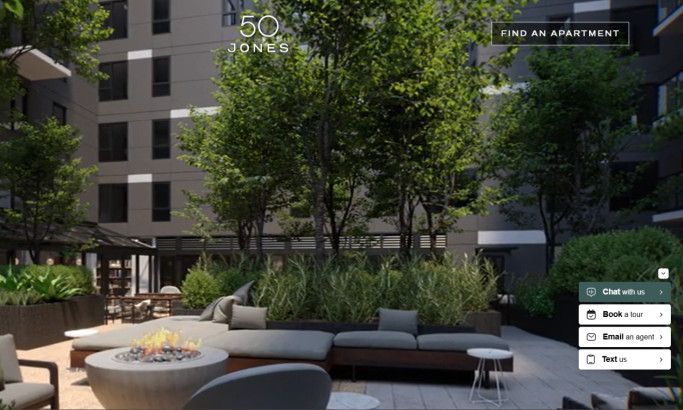 50 Jones Apartments Website Design
