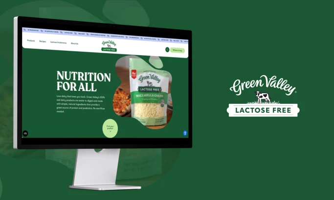 Green Valley Lactose Free Website Design